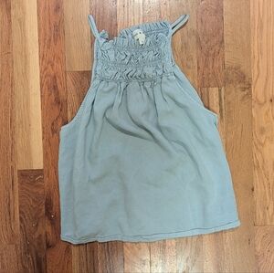 Cloth & Stone Ruffled Halter Top